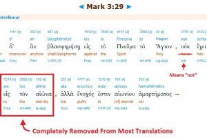 Mark 3-29 Interlinear Words Removed
